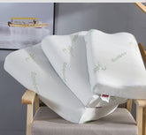 Wave Shaped Bamboo Fiber Slow Rebound Space Memory Pillow